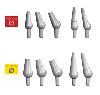 2.0mm Non-Shouldered Abutments 1a